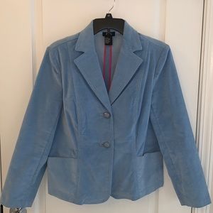 R.Q.T Blue Corduroy / Velvet Blazer / Suit Jacket